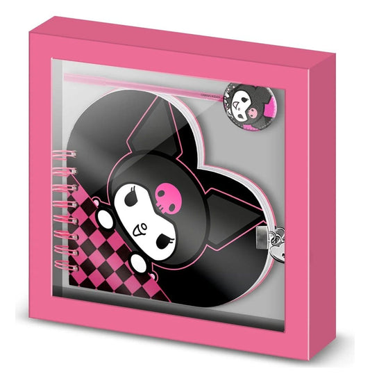 Hello Kitty Notebook with Pen Gift Set Kuromi Chessy