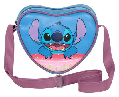 Lilo & Stitch Casual Heart Crossbody Bag Cake Blue