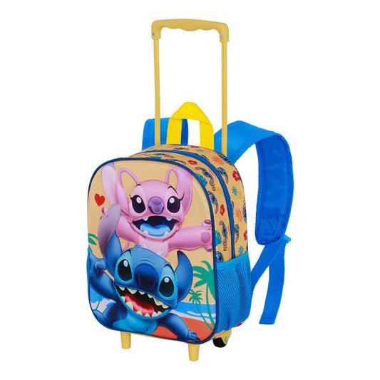 Lilo & Stitch 3D Backpack with Wheels Ocean Blue Small