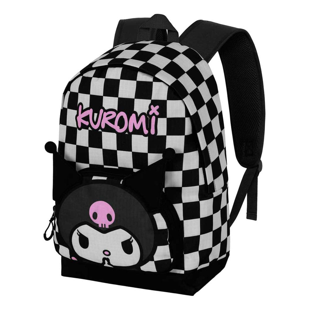Sanrio Fan HS Backpack Kuromi B & W 2.2 Black Bags