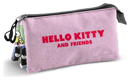 Sanrio Triple Pencil case Hello Kitty Panels Multicolour