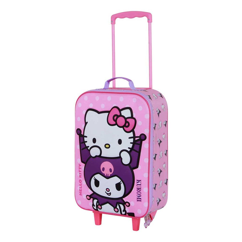 Sanrio Soft 3D Trolley Suitcase Hello Kitty Playful Pink 52 cm Bags
