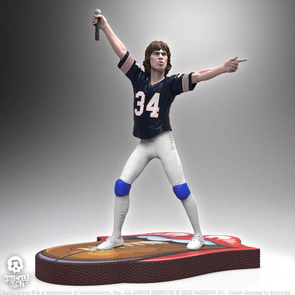 Rolling Stones Rock Iconz Statue Mick Jagger US Tour 1981 (Black Jersey) 22 cm