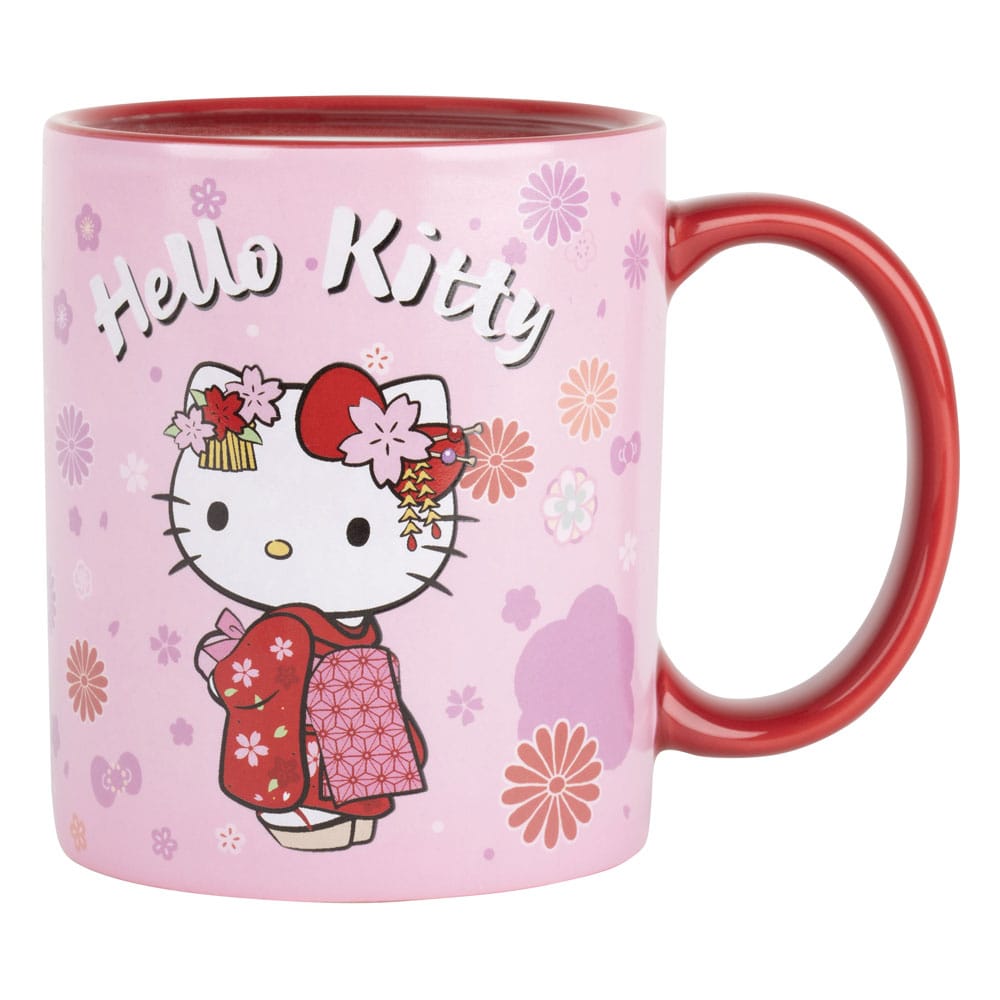 Sanrio Heat Change Mug Hello Kitty Kimono 320 ml Cups & Mugs