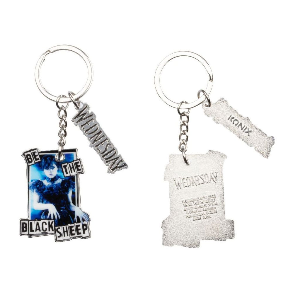Wednesday Keychain Black Sheep Keyrings