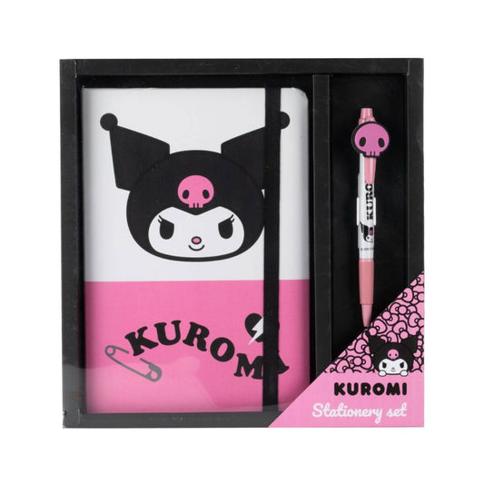 Sanrio Notebook with Pen Gift Set Kuromi Stationery