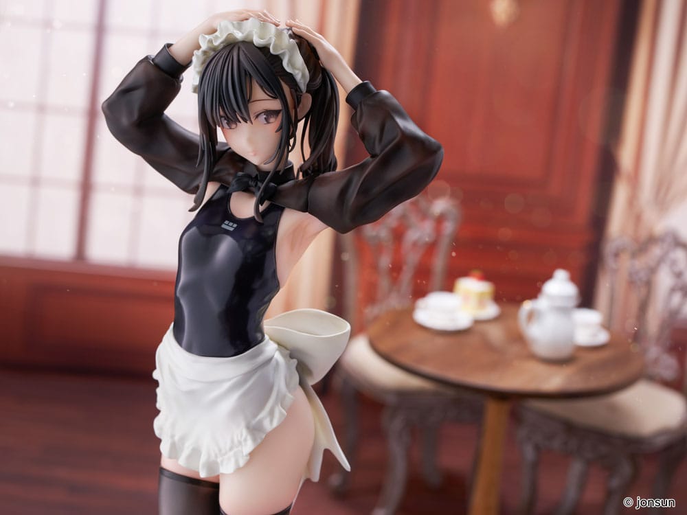 Original Character PVC Statue 1/6 Sakura Shiori Competition Swimsuit Maid 27 cm