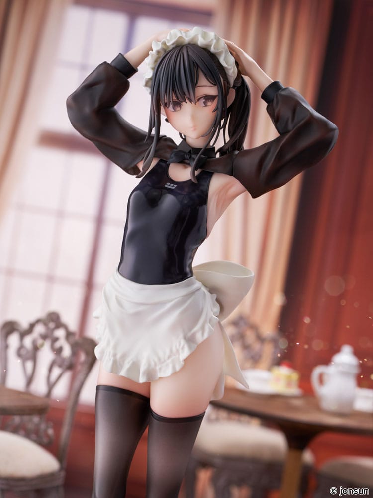 Original Character PVC Statue 1/6 Sakura Shiori Competition Swimsuit Maid 27 cm Statues