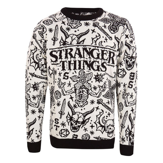 Stranger Things Sweatshirt Christmas Jumper Collage Size M Sweaters