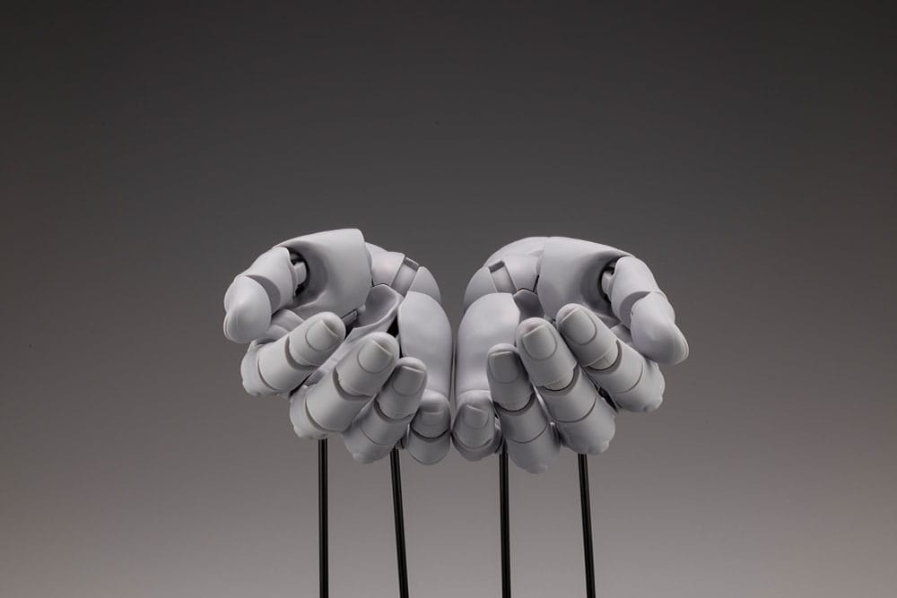 Takahiro Kagami PVC Artist Support Item 1/1 Hand Model/L -Gray- 21 cm