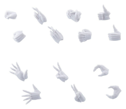 Megalomaria Unlimited Universe Model Kit Accessory Set Ex Hand Unit Female Type A WHITE Ver.