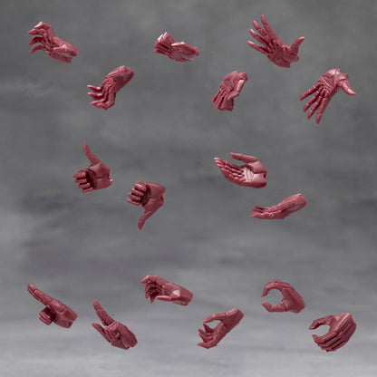 Megalomaria Unlimited Universe Model Kit Accessory Set Ex Hand Unit Male Type A Red Ver.