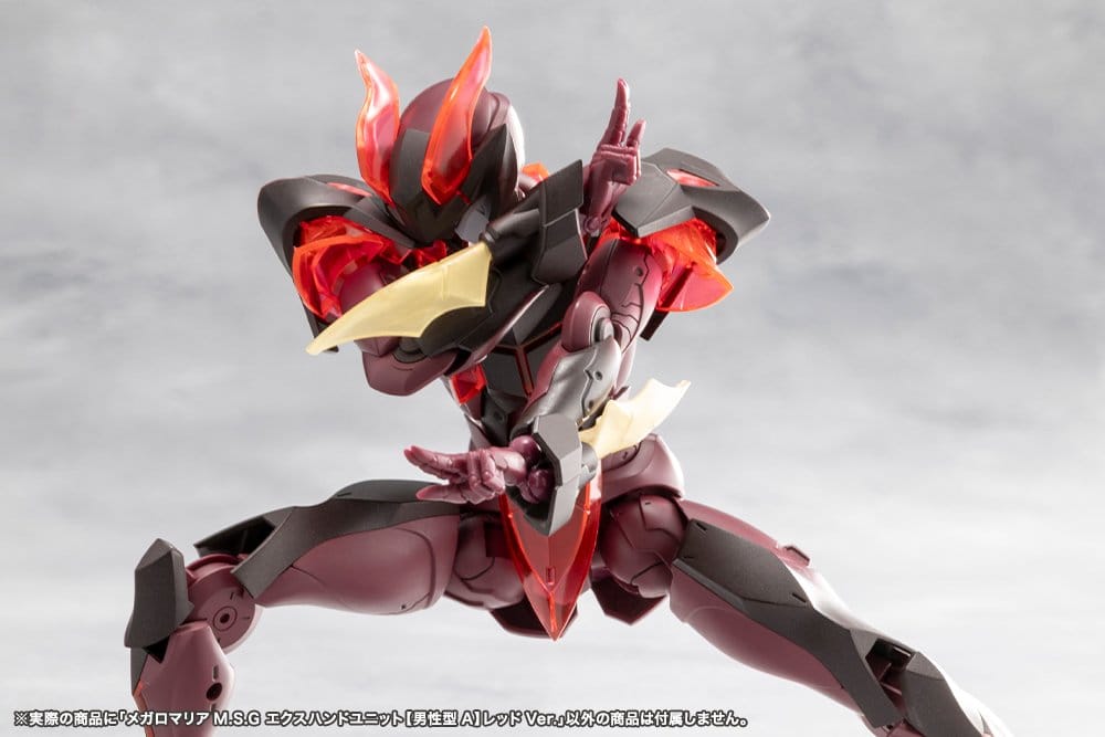 Megalomaria Unlimited Universe Model Kit Accessory Set Ex Hand Unit Male Type A Red Ver.