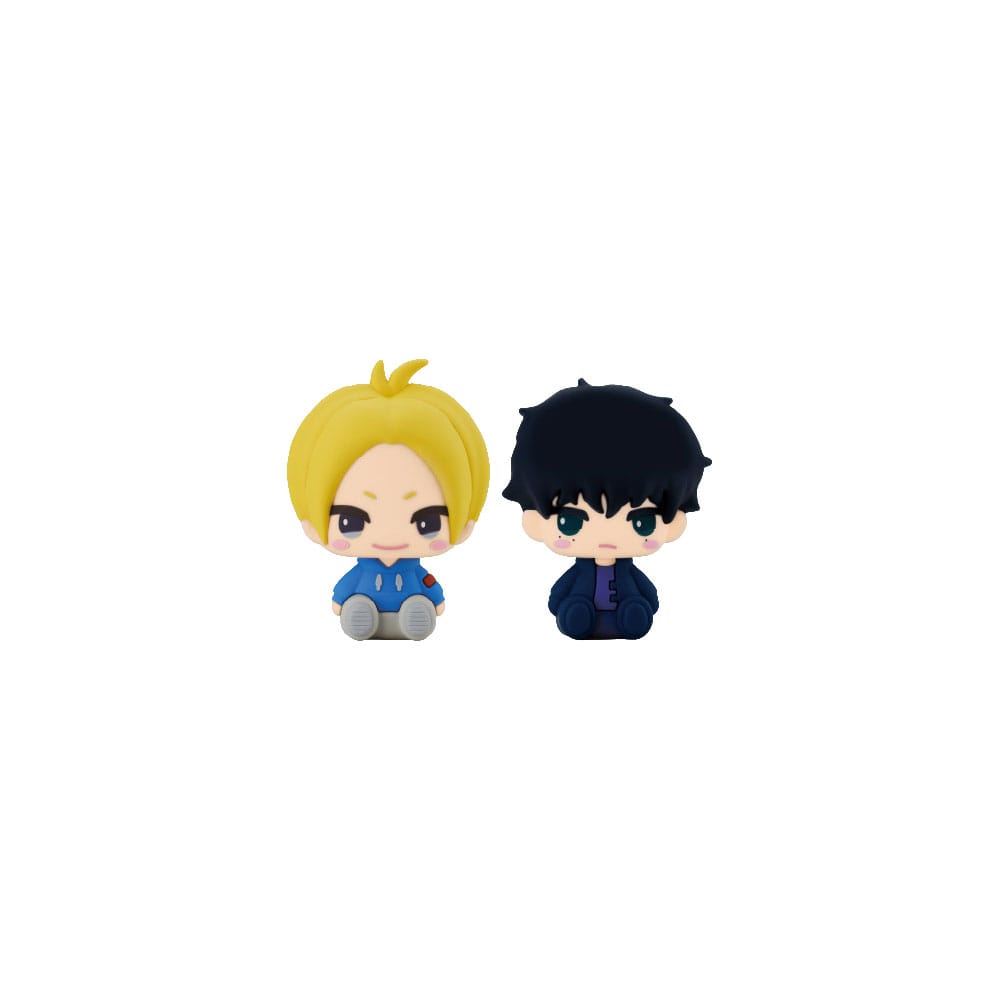 Sakamoto Days Pote Raba Rubber Mascot PVC Mini Figure Asakura Shin & Seba Natsuki 8 cm