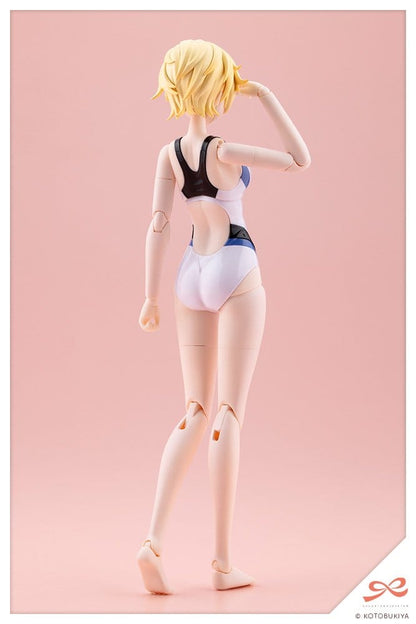 Sousaishojoteien Plastic Model 1/10 Rui Saotome Touou High School Competitive Swimsuit Dreaming Style White Dolphin 16 cm