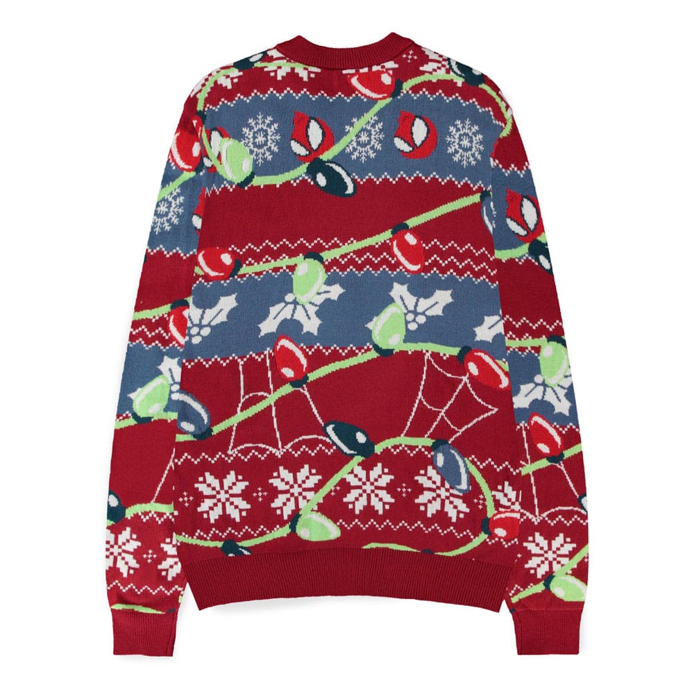 Spider-Man Sweater Swing into the Holidays (Christmas Jumper) Size M