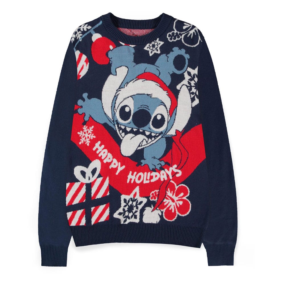 Lilo & Stitch Sweater Stitch Santa (Christmas Jumper) Size S