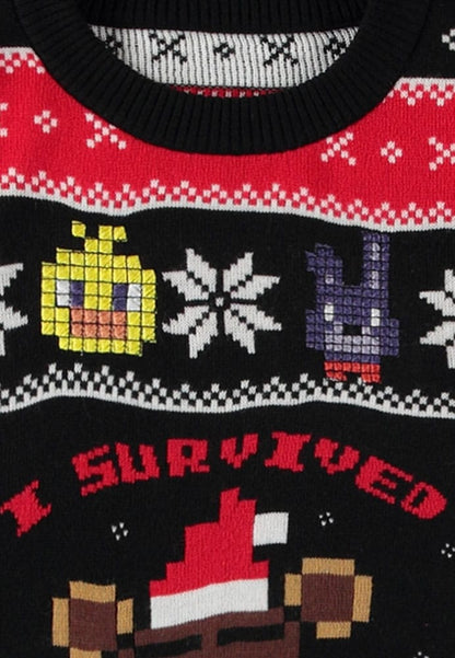 Five Nights at Freddy’s Sweater Survived Five Nights (Christmas Jumper) Size S Sweaters