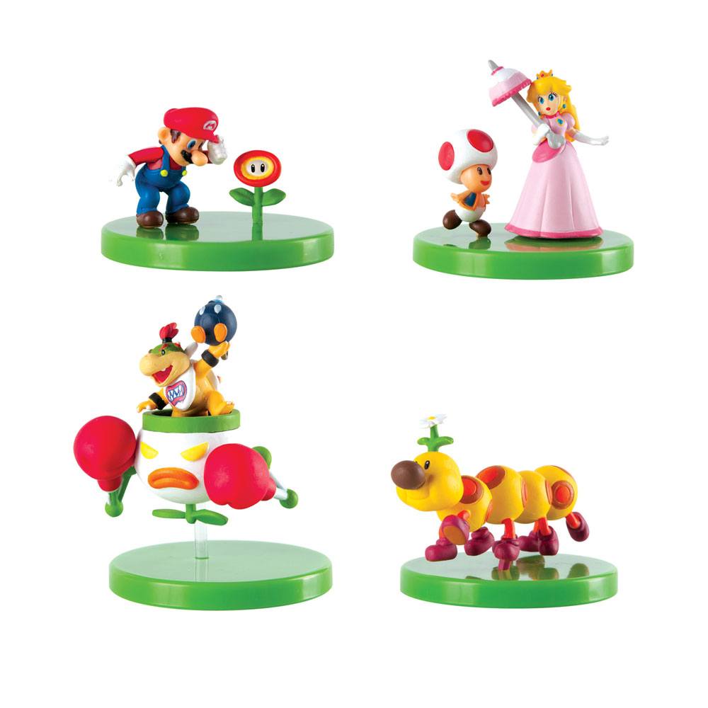 Super Mario Buildable Figures Mystery Pack 6 cm Display (12) Mini-figures