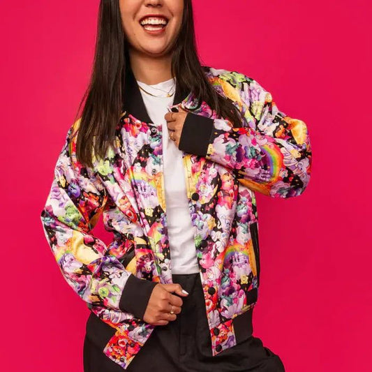 The Care Bears x Universal Monsters by Loungefly Bomber Jacket Unisex Barbie 65th Anniversary Size S