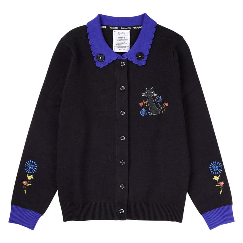 Pixar by Loungefly Cardigan Unisex Collared Cat Dragonfly Sweaters