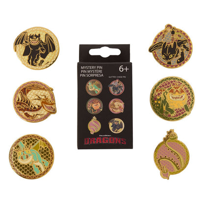 Dreamworks by Loungefly Enamel Pins Blind Box How to Train your Dragon Assortment (12)