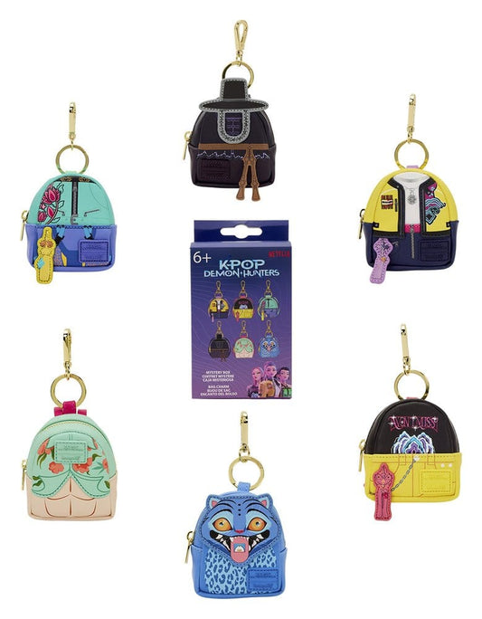 KPop Demon Hunters by Loungefly Bag Charm Mystery Box Display (15)