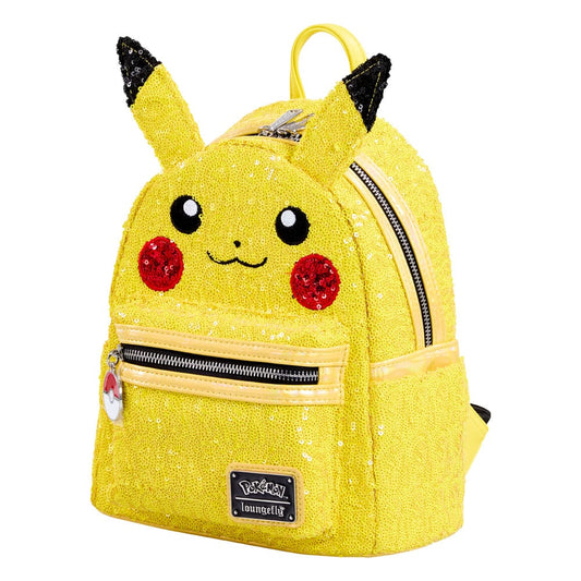 Pokemon by Loungefly Mini Backpack World 1-1 Sequin Pikachu Cosplay