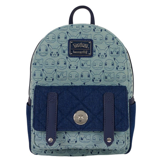 Pokemon by Loungefly Mini Backpack Faux Denim