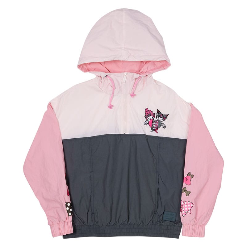 Sanrio by Loungefly Windbreaker Jacket My Melody and Kuromi Size L
