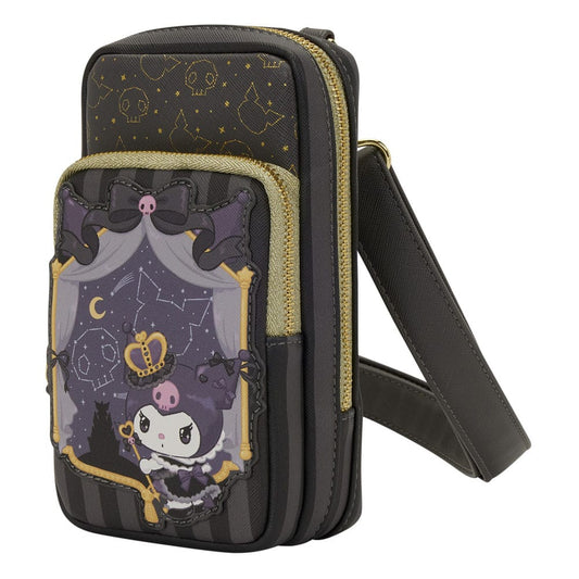 Sanrio by Loungefly Crossbody with Coin Bag 20th Anniversary Kuromi Cell Phone - [New]