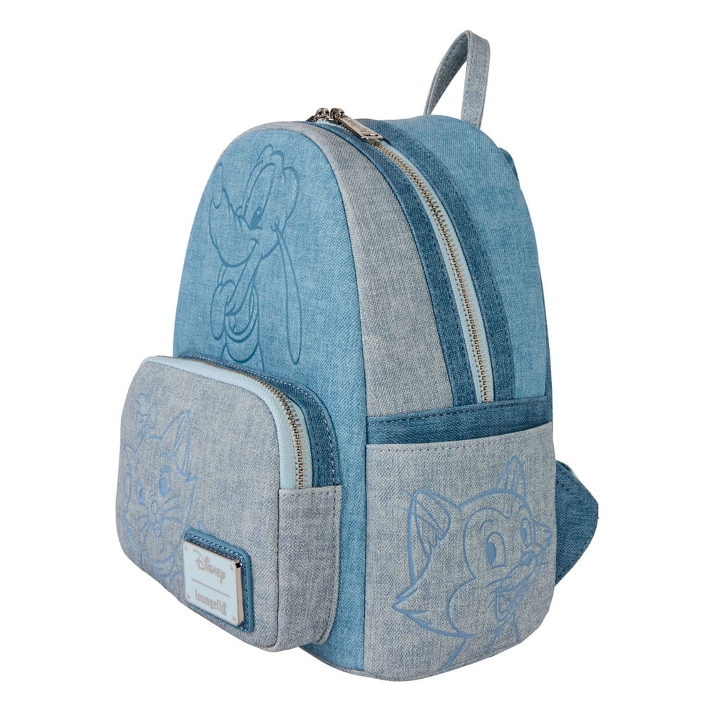 Disney by Loungefly Backpack Mini Faux Denim Dogs & Cats