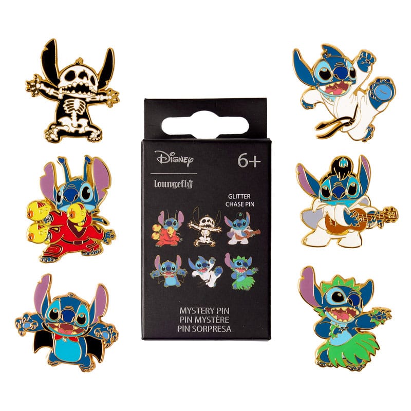 Disney by Loungefly Enamel Pins Blind Box Web Stitch Assortment (12) Pins & Brooches,Blind Boxes