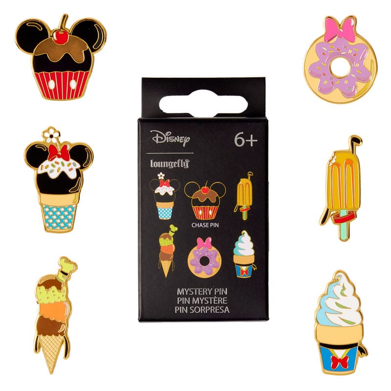 Disney by Loungefly Enamel Pins Blind Box Sensational 6 Suprise Snack Assortment (12) Pins & Brooches,Blind Boxes