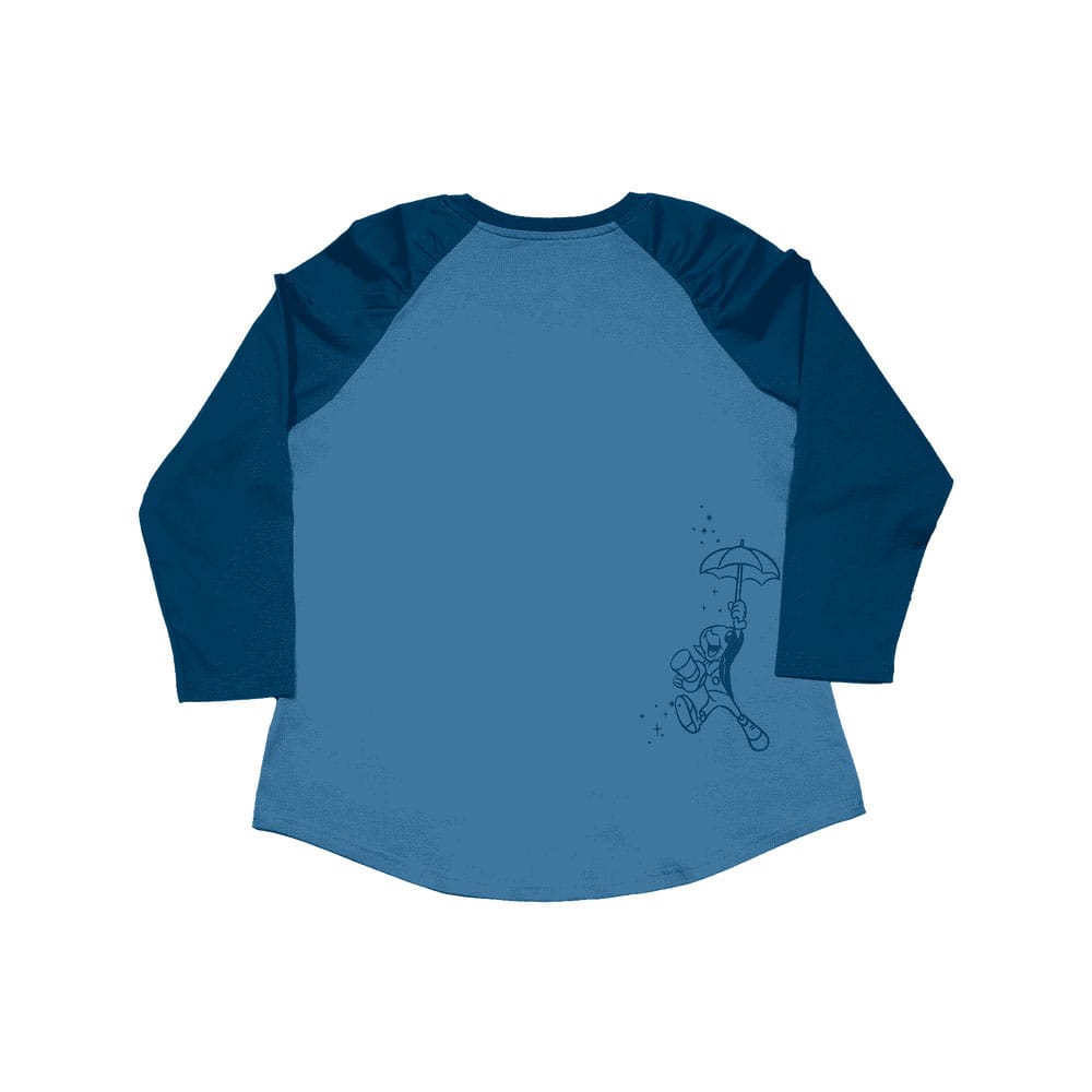 Pinocchio by Loungefly Tee T-Shirt Unisex Blue Fairy Shirred Raglan Size XXL