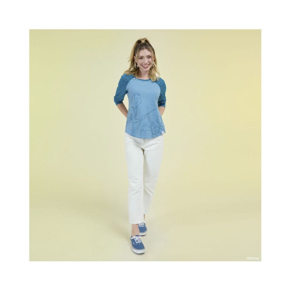 Pinocchio by Loungefly Tee T-Shirt Unisex Blue Fairy Shirred Raglan Size XXL