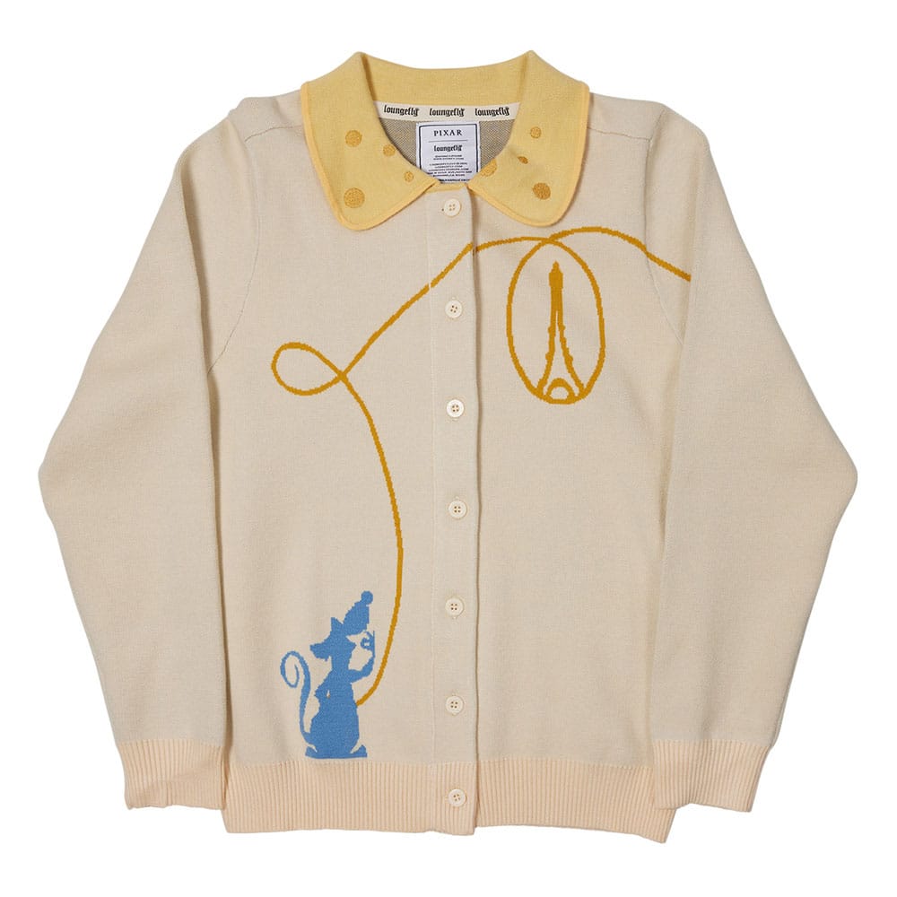 Pixar by Loungefly Cardigan Unisex Ratatouille Collared Size M Sweaters