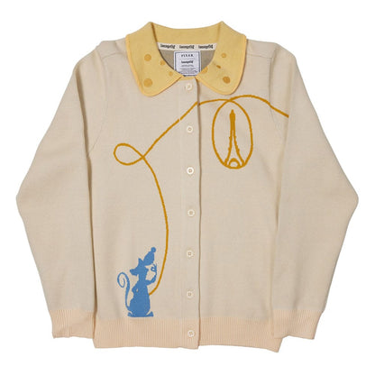 Pixar by Loungefly Cardigan Unisex Ratatouille Collared Size M Sweaters
