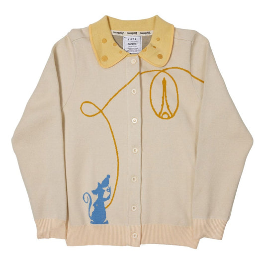 Pixar by Loungefly Cardigan Unisex Ratatouille Collared Size M Sweaters
