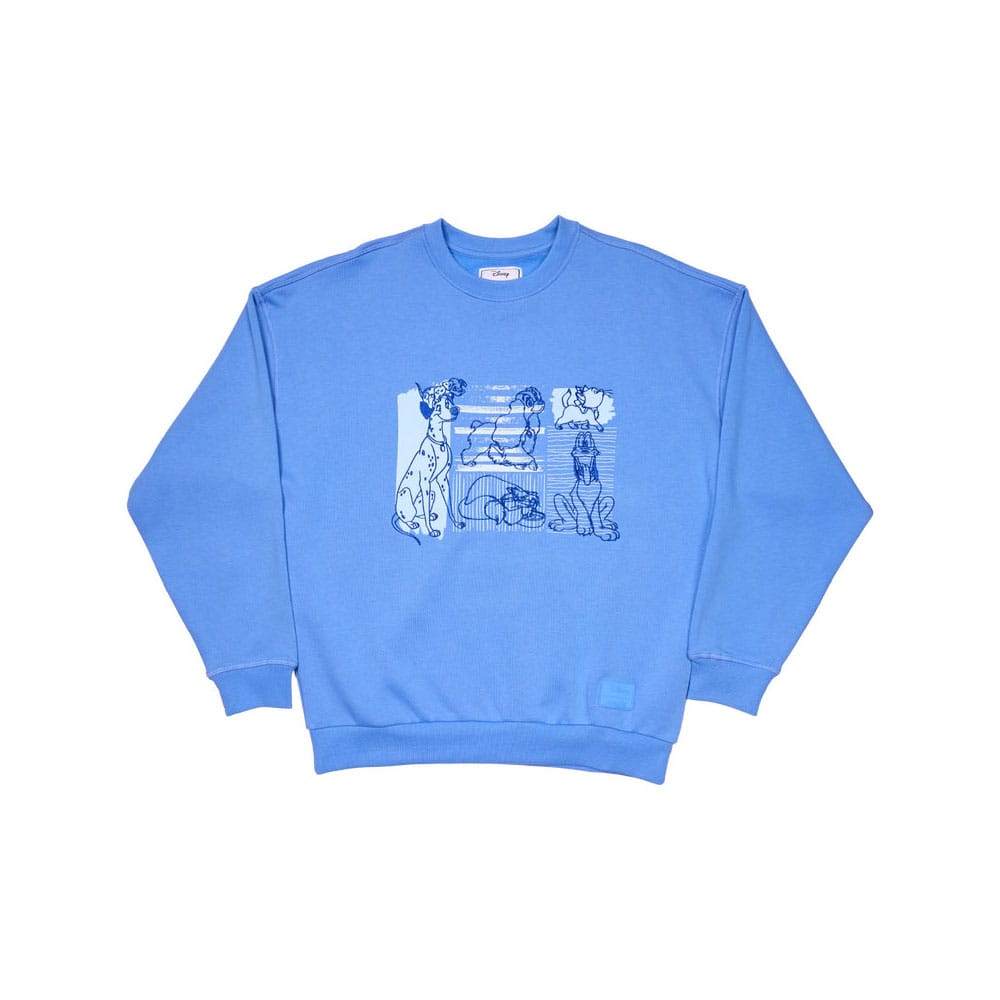 Disney by Loungefly Sweatshirt Unisex Dogs & Cats Oversized Crewneck Size S
