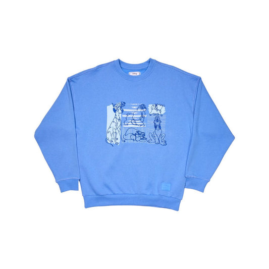 Disney by Loungefly Sweatshirt Unisex Dogs & Cats Oversized Crewneck Size L