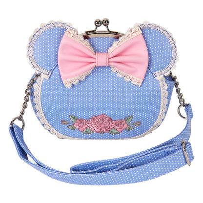 Disney by Loungefly Crossbody Minnie Floral and Lace Kisslock