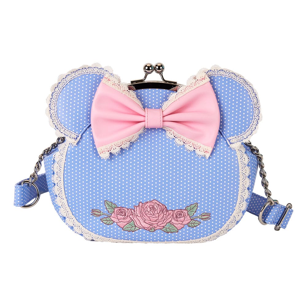Disney by Loungefly Crossbody Minnie Floral and Lace Kisslock