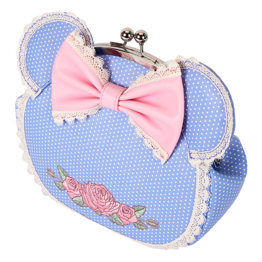 Disney by Loungefly Crossbody Minnie Floral and Lace Kisslock Bags