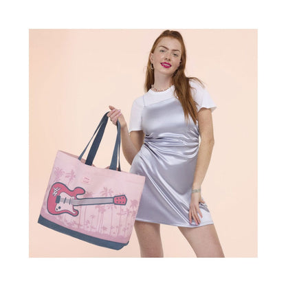 Disney by Loungefly Canvas Tote Bag Hannah Montana Guitar Canvas Bags