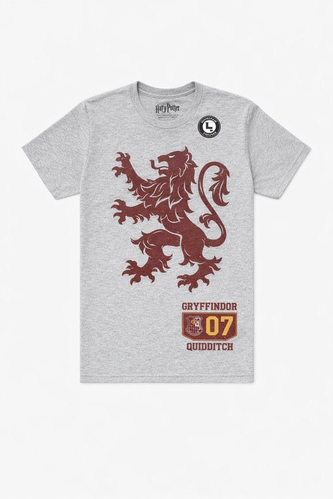Harry Potter T-Shirt Gryffindor 07 Quidditch Lion Crest Size S
