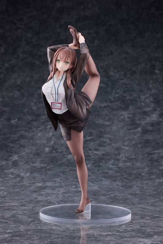Original Character PVC Statue 1/6 OL-chan Who Doesn’t Want to Go to Work White Ver. 26 cm Statues