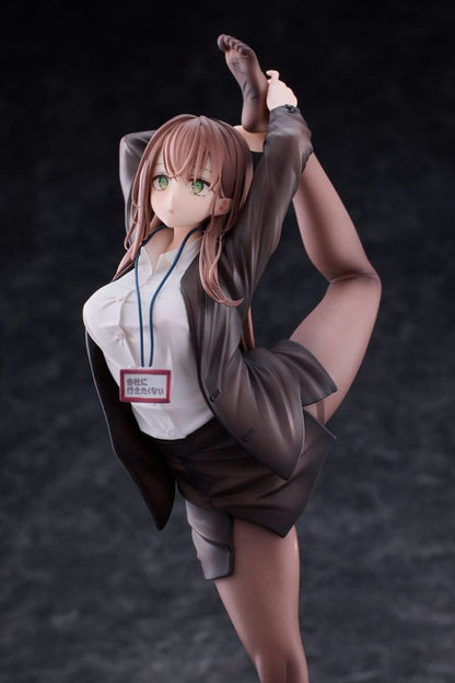 Original Character PVC Statue 1/6 OL-chan Who Doesn’t Want to Go to Work White Ver. 26 cm Statues