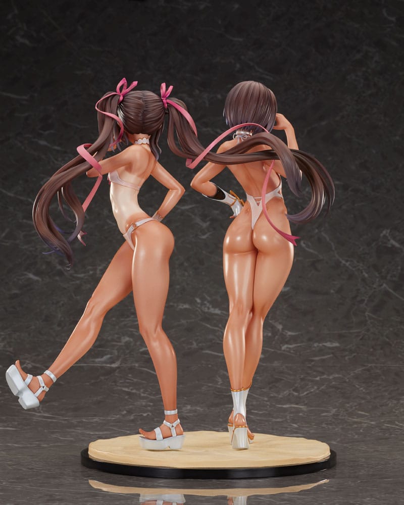 Taimanin RPG Set of 2 PVC Statue 1/6 Adult Yukikaze and Young Yukikaze Swimsuits Ver. 28 cm