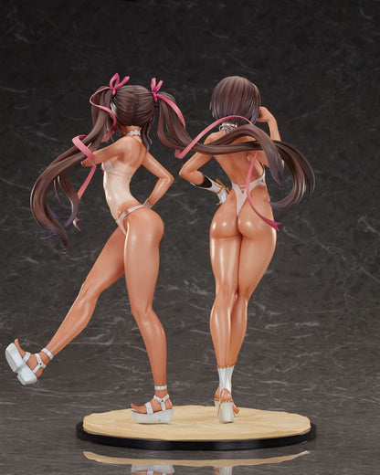 Taimanin RPG Set of 2 PVC Statue 1/6 Adult Yukikaze and Young Yukikaze Swimsuits Ver. 28 cm